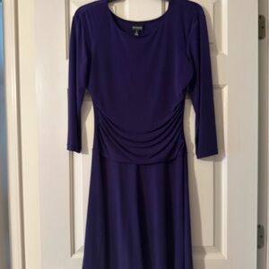 Enfocus Studio Long Sleeve Purple Dress
